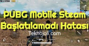 PUBG Mobile Steam Başlatılamadı Hatası