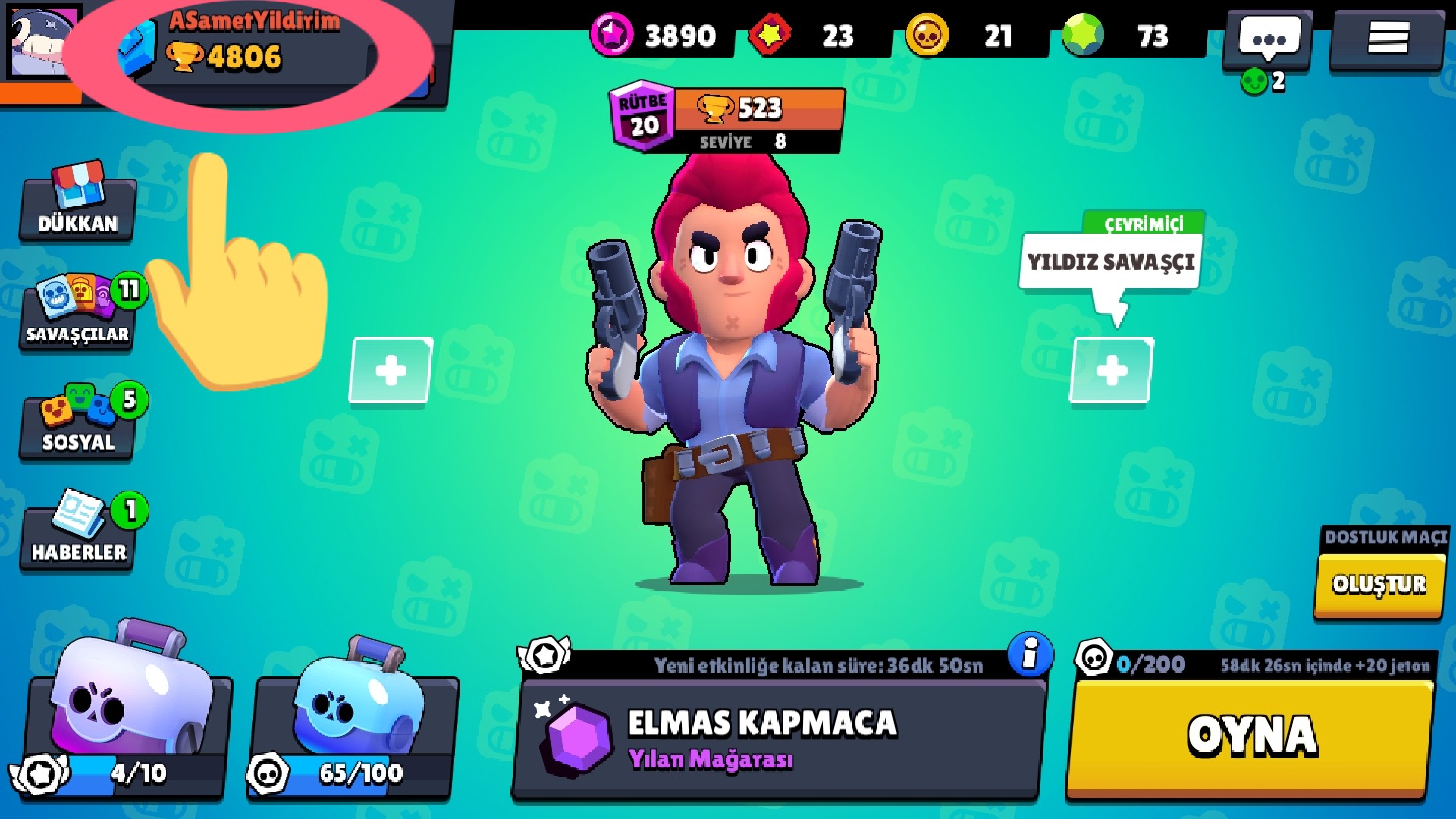 Brawl Stars Renkli İsim Yazma