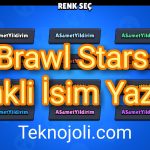 Brawl Stars Renkli İsim Yazma1
