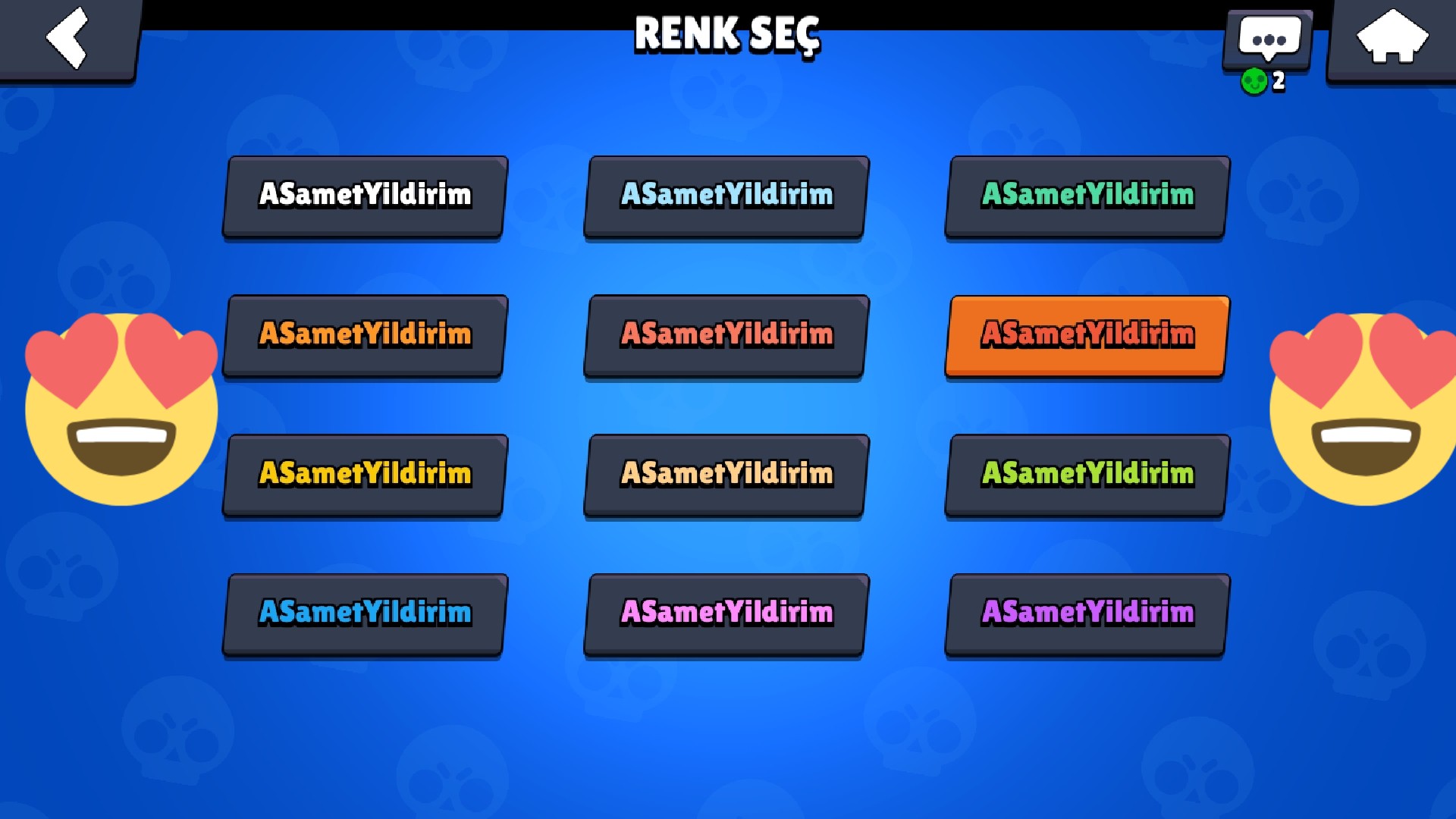 Brawl Stars Renkli İsim Yazma4